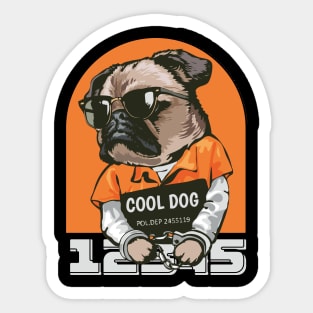 Pug Under Arrest: Comic Canine Adventures Sticker